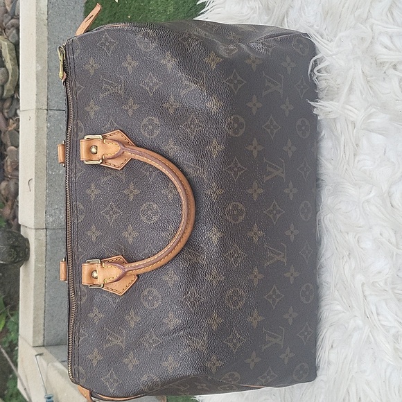 Louis Vuitton Speedy 35 monogram purse authentic Vintage *Host Pick!* - Picture 3 of 17